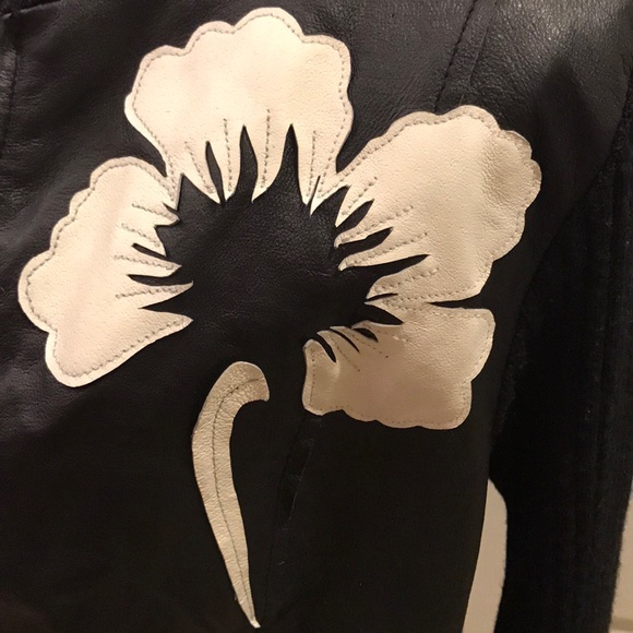 Spiegel vintage leather panel sweater jacket - Picture 7 of 7